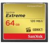 SANDISK CF EXTREME KÁRTYA 64GB, 120MB/S, 85MB/S