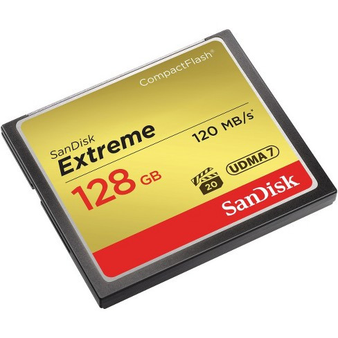 SANDISK CF EXTREME KÁRTYA 128GB, 120MB/S