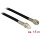 Delock FME -> SMA M/F antenna kábel 15m fekete RG-58