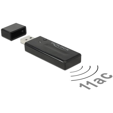 Delock USB 3.0-s, kétsávos WLAN ac/a/b/g/n pendrive, 867 Mbps