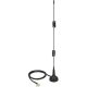 Delock ADA Delock 12480 TS-9 plug 2-3dBi mindenirányú mágneses talpú fix LTE antenna - Fekete