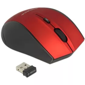   Delock Ergonomikus kialakítású, optikai, ötgombos egér, 2,4 GHz-es, vezeték nélküli