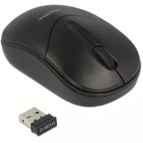   Delock Optikai háromgombos mini egér, 2,4 GHz-es, vezeték nélküli