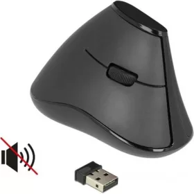   Delock Ergonomic vezeték nélküli optikai vertikális egér (right handed) fekete
