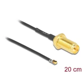   Delock RP-SMA -> MHF 4L F/M antenna kábel 0.2m fekete 1.37