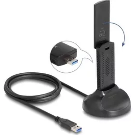   Delock Wi-Fi 6E duális Band WLAN USB adapter AX3000 (2 x 1201 + 574 Mbps)
