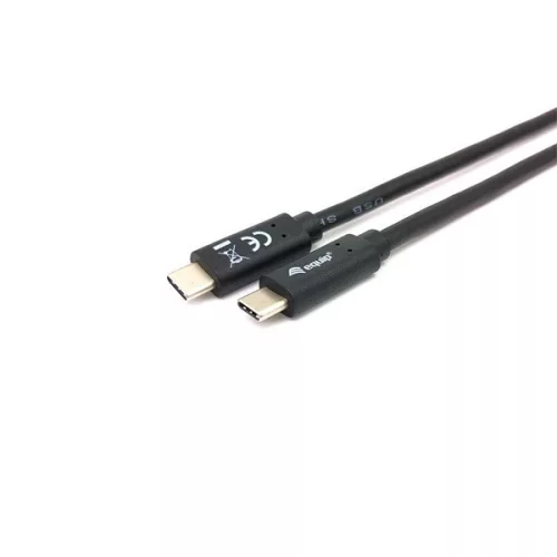 Equip Átalakító Kábel - 128347 (USB-C 3.2 Gen1 to USB-C, apa/apa, fekete, 2m)