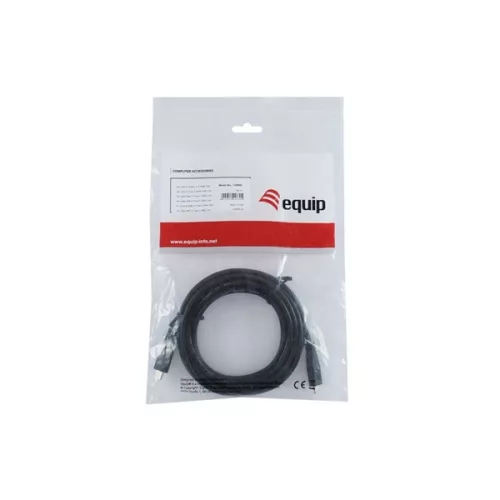 Equip Átalakító Kábel - 128888 (USB-C2.0 to USB-C, apa/apa, fekete, 3m)
