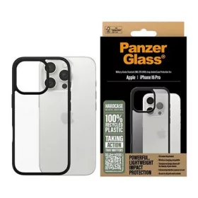   PANZERGLASS iPhone 16 Pro PANZERGLASS HARDCASE szilikon telefonvédő ütésállóság, antibakteriális, FEKETE