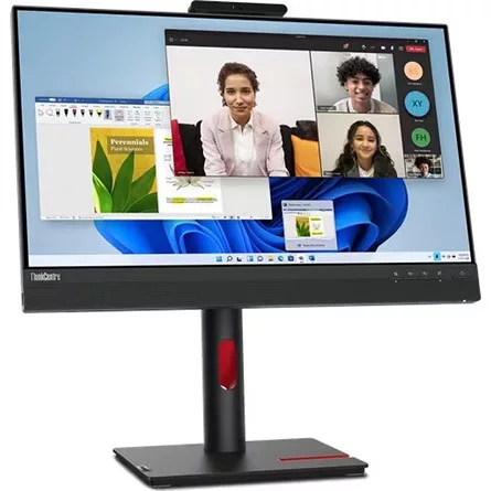 Lenovo ThinkCentre Tiny-In-One 24 Gen 5 23.8" IPS LED monitor fekete (webcam: 2MP)