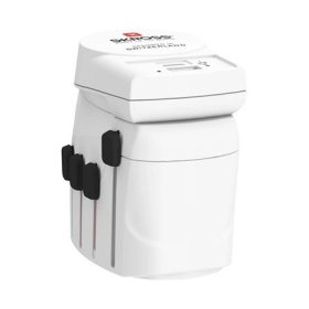   SKROSS PRO+ utazó töltő USB+Type-C aljzat 250V/7A, földelt, FEHÉR