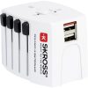 Skross SKR-MUVUSB hálozati adapteraljzat univerzális + 2 USB(world)