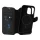 PANZERGLASS iPhone 16 Pro PANZERGLASS CARE TANGO TWO-IN-ONE tok álló, bőr hatású FLIP, kivehető telefonvédő, FEKETE
