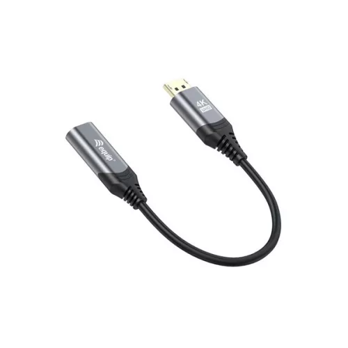 Equip Átalakító - 133445 (DisplayPort1.2 to HDMI, 4K/60Hz, szürke)