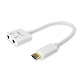   Equip Átalakító - 133460 (USB-C to Audio, 2x3,5mm Jack, ezüst)