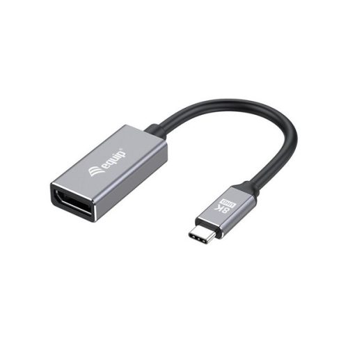 Equip Átalakító - 133493 (USB-C to DisplayPort1.4, 8K/60Hz, szürke)