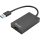 Sandberg 134-42 USB-A 3.0 -> HDMI 1.3 M/F adapter fekete