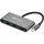 Sandberg PD 4-portos USB-C USB3.0 hub szürke (USB-C PD: 61W)