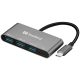 Sandberg USB Hub - USB-C to 3xUSB 3.0 Hub + PD (USB-C bemenet; USB-C+3xUSB3.0 kimenet)