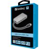 Sandberg 136-41 4-portos USB-C hub ezüst