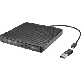 Sandberg 136-62 külső slim DVD író USB-C/A fekete BOX