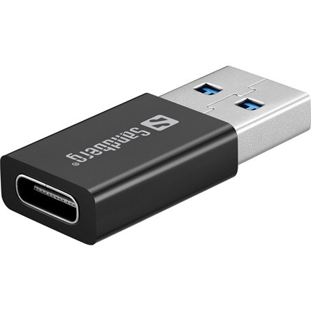 Sandberg 136-62 külső slim DVD író USB-C/A fekete BOX