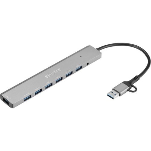 Sandberg USB Hub - USB-C/A to 7 x USB 3.0 Hub