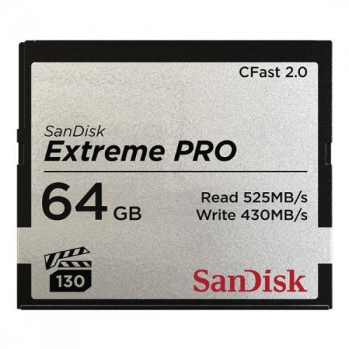 SANDISK CFAST EXTREME PRO KÁRTYA 64GB 525MB/S