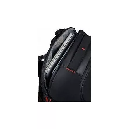 SAMSONITE Notebook hátizsák 142896-1041, TRAVEL BACKPACK S 38L 17.3" (BLACK) -ECODIVER