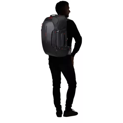 SAMSONITE Notebook hátizsák 142897-1041, TRAVEL BACKPACK M 55L 17.3" (BLACK) -ECODIVER