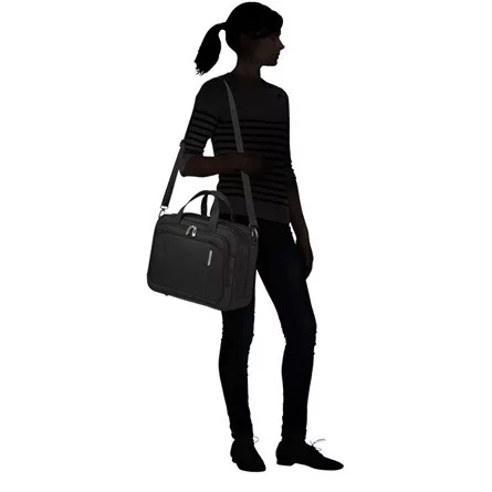 Samsonite Respark 15,6" notebook műanyag oldaltáska fekete (Ozone Black)