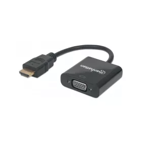   Manhattan Kábel átalakító - HDMI to VGA (HDMI 1.3, 30cm kábel)