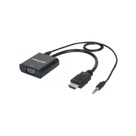   Manhattan Kábel átalakító - HDMI to VGA Converter + Audio