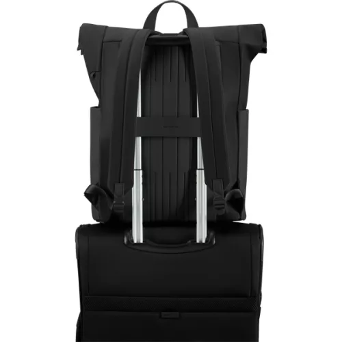 SAMSONITE Notebook hátizsák 151627-1041 4Pack LPT ROLLTOP BP 15.6" BLACK, fekete