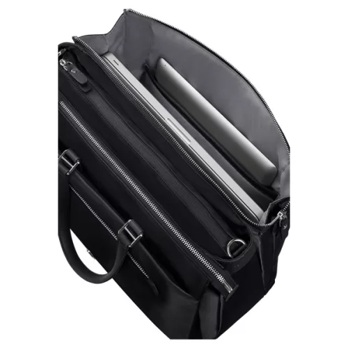 SAMSONITE Kézitáska 151686-1041 KARISSA EVO ORG. TOTE 14.1" 3 COMP BLACK, Fekete