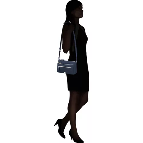 SAMSONITE Válltáska 151690-2165 Karissa Evo SHOULDER BAG + POUCH BLUE NIGHTS, Kék