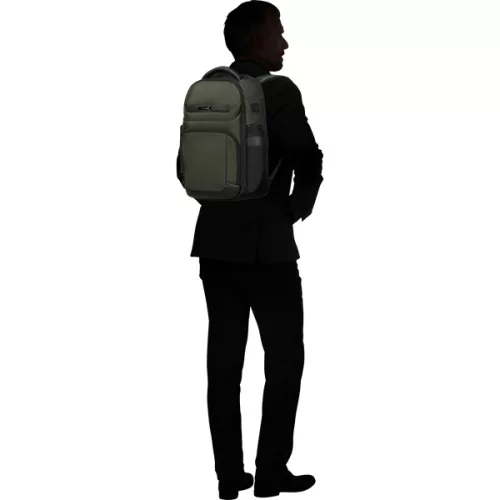 SAMSONITE Notebook hátizsák 151780-1388 Pro-Dlx 6 BACKPACK 15.6" SLIM GREEN, zöld