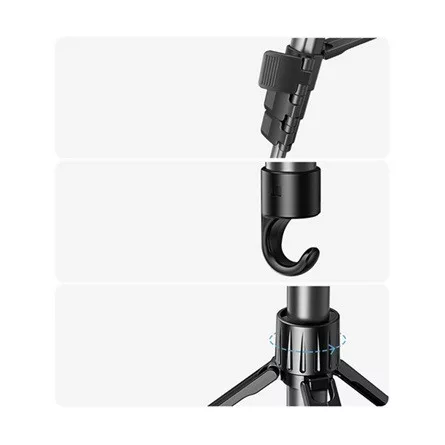 UGREEN LP661 tripod állvány univerzális, 88-175cm magasságban, SÖTÉTSZÜRKE