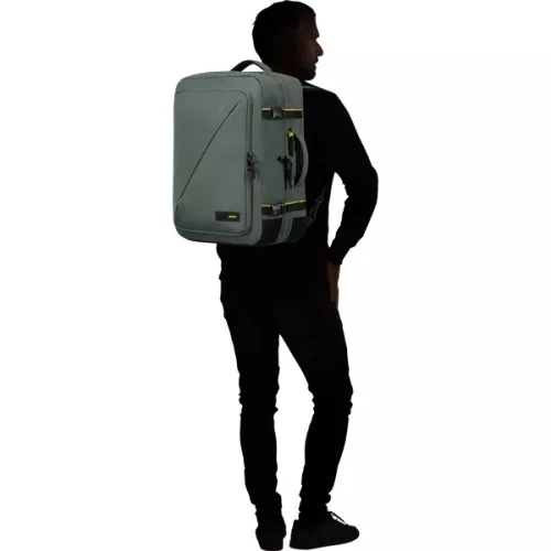 AMERICAN TOURISTER TAKE2CABIN 154608-1257 Bővíthető Utazó hátizsák L 17.3" sötét erdőzöld