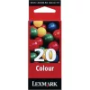 Lexmark 15MX120E COLOR No20 HIGH CAPACITY tintapatron 3-color