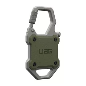   UAG MONARCH műanyag tok extra ütésálló, karabíner, SÖTÉTZÖLD Apple AirTag