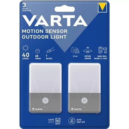 Varta Motion Sensor Outdoor Light (2db) 40lm vízálló LED lámpa
