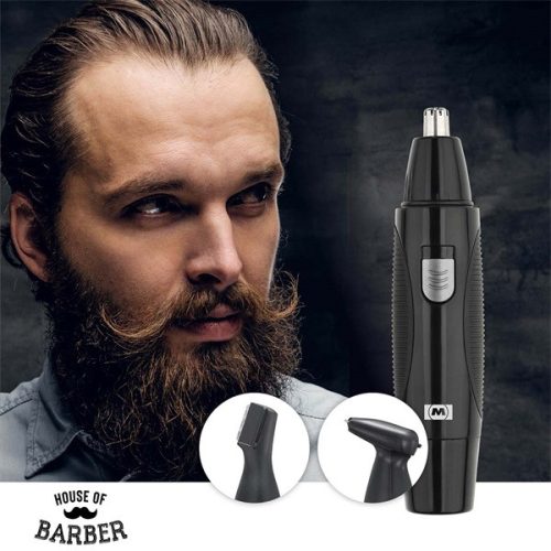 NEDIS MELISSA orrszőr vágó készlet 1,5 W, 3 cserélhető fej, Ideális szemöldök, szakáll/pajesz és orr/fül szőrzet vágásához