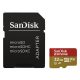 SanDisk MicroSD kártya - 32GB microSDHC Extreme (100MB/s, Class 10 UHS-I, A1 V30) + adapter