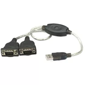   Manhattan Kábel átalakító - USB to Serial (RS232/COM/DB9) port