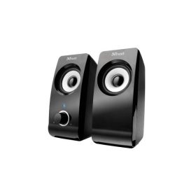   Trust Hangszóró 2.0 - Remo (8W RMS; hangerőszabályzó; 3,5mm jack; USB tápcsatlakozó; fekete)