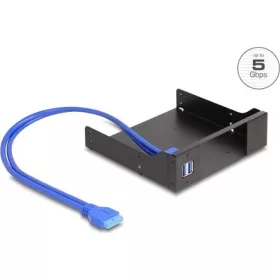   Delock 5.25  fém beszerelési keret USB 5 Gbps Hub-bal Slim Bay Mobile Rack-hez