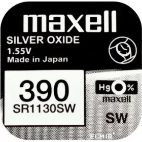   Maxell 390 gomb (SR1130SW) 83mAh ezüst-oxid elem 10db ezüst