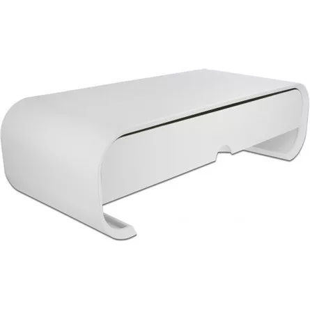 Delock Monitor állvány fiókkal, fehér