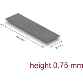   Delock Hővezető párna 70 x 20 x 0,75 mm M.2 modulokhoz 3,2 W/mK   alacsony olaj szivárgás